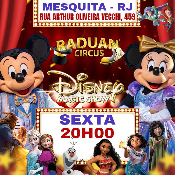 Disney Magic no Raduan Circus Sex 05 07 às 20h Guiche Web