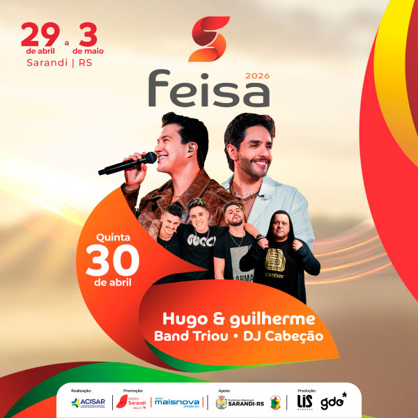 Feisa 2026 - Hugo e Guilherme em Sarandi