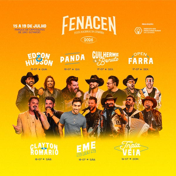 Fenacen 2026 - Panda em São Gotardo