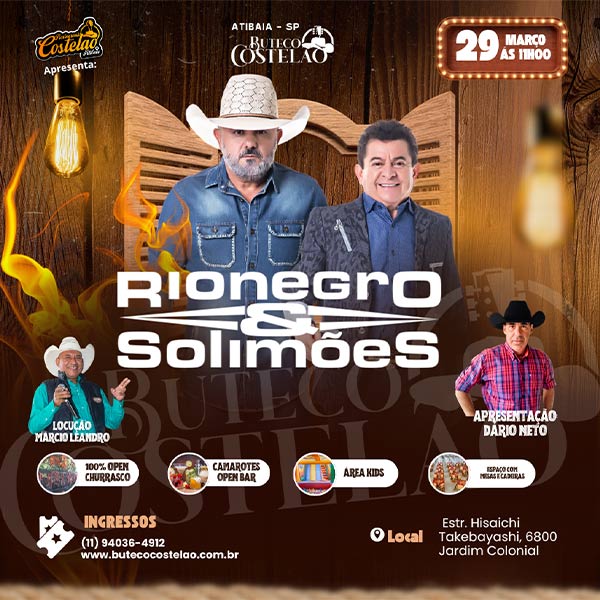 Rionegro e Solimões no Buteco Costelão em Atibaia