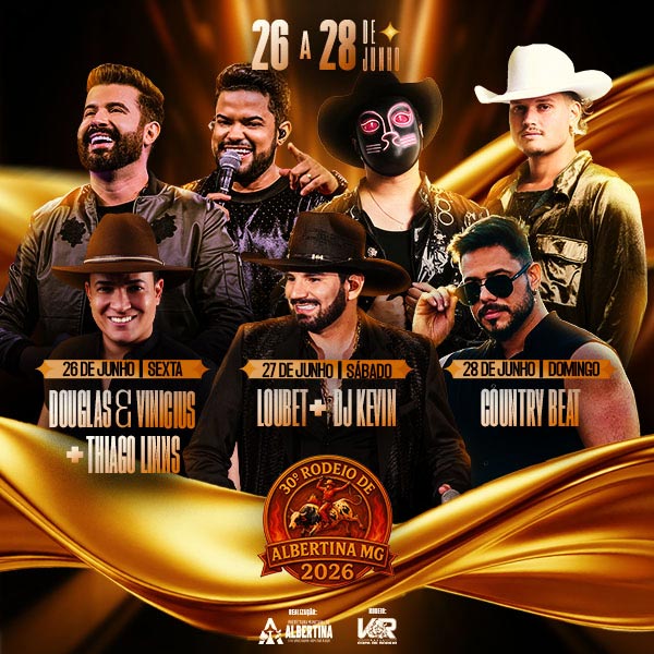 30º Rodeio de em Albertina - Douglas & Vinicius + Thiago Lins