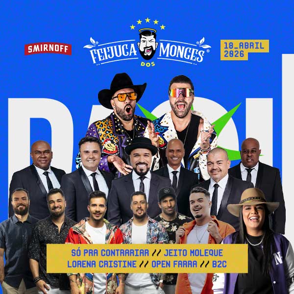 Feijuca dos Monges - Só pra Contrariar, Jeito Moleque, Open Farra e mais Bauru