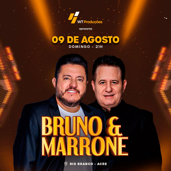 Cadastro para Pré-Venda Bruno e Marrone em Rio Branco