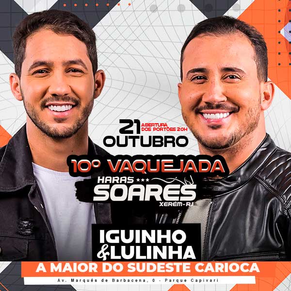 Iguinho e Lulinha na 10° Vaquejada do Haras Soares em Duque De Caxias
