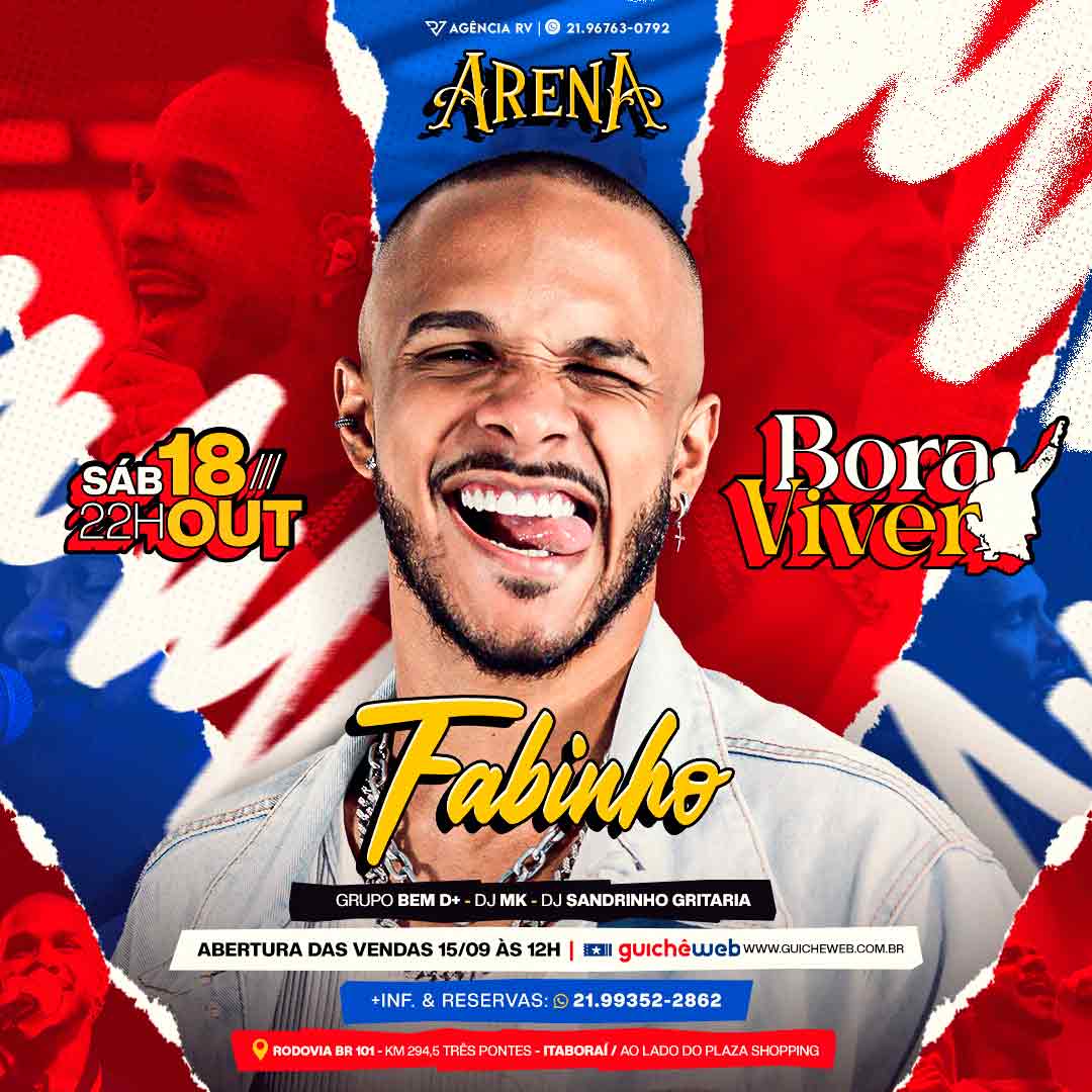 Bora Viver! com Fabinho no Arena! em Itaborai