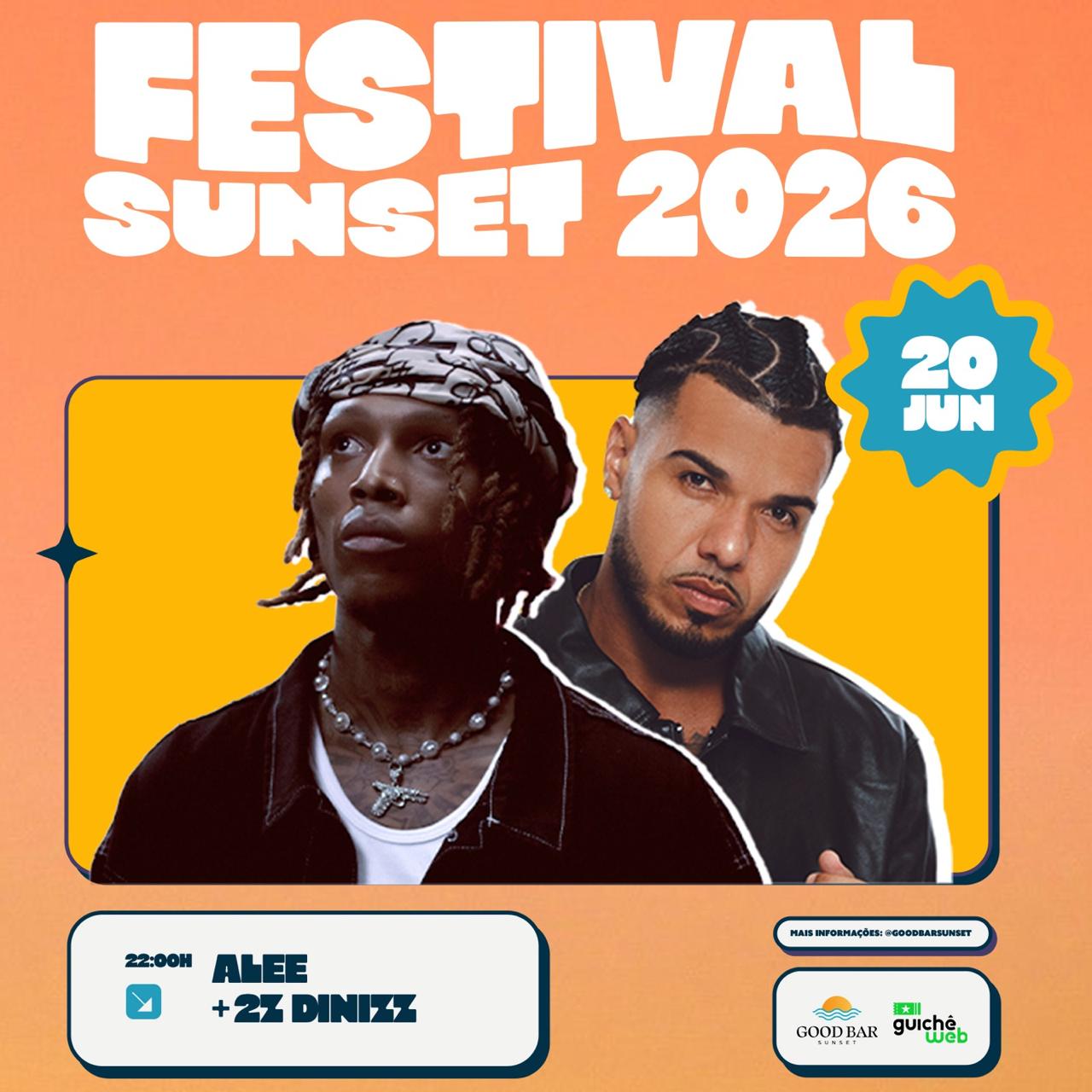 Festival Sunset: Alee e 2Z Dinizz em Saquarema