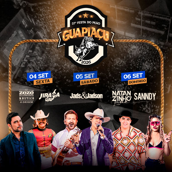 57º Festa do Peão de em Guapiacu - Zezé Di Camargo e Luciano + Jiraya Uai