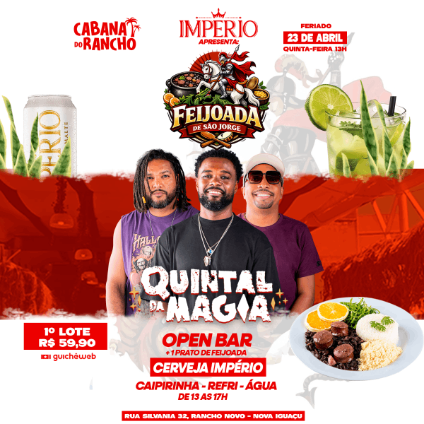 Feijoada de São Jorge no Cabana em Nova Iguaçu