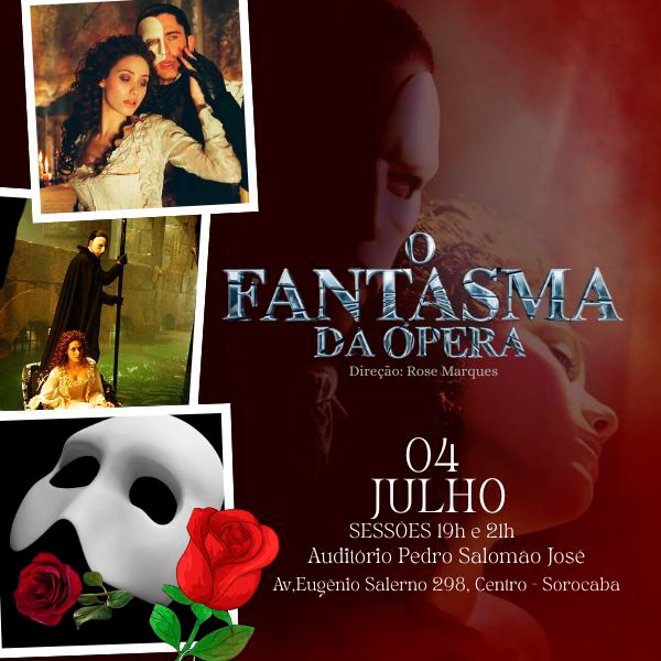 Mostra de Teatro Acrópole - o Fantasma da Ópera | 04.07 - 21H em Sorocaba
