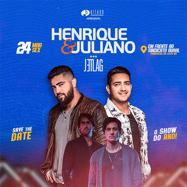 Henrique e Juliano Agenda Evento ON