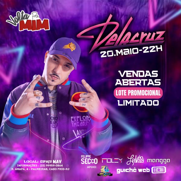 Volta Pra Mim Delacruz em Cabo Frio Evento ON