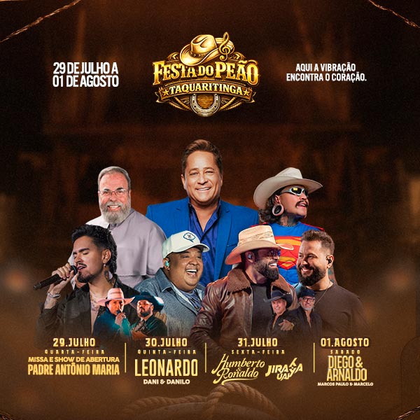 Festa do Peão Taquaritinga 2026 em Taquaritinga - Leonardo + Dani & Danilo