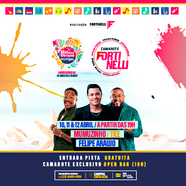 Camarote Fortinelli em Rio das Ostras - Mumuzinho + Tiee + Felipe Araújo