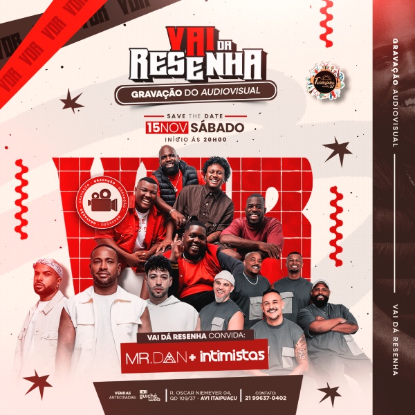 Gravaçao do Audiovisual Vai da Resenha: Intimista/vai da Resenha em Marica