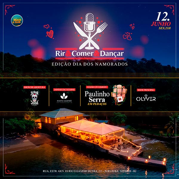 Rir, Comer e Dançar - Edição Dia dos Namorados em Niteroi