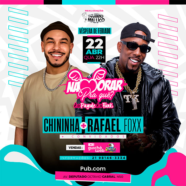 Namorar Pra Que? Chininha + Rafael Foxx em Itaguai