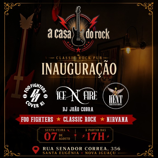 Inauguração a Casa do Rock Pub em Nova Iguaçu