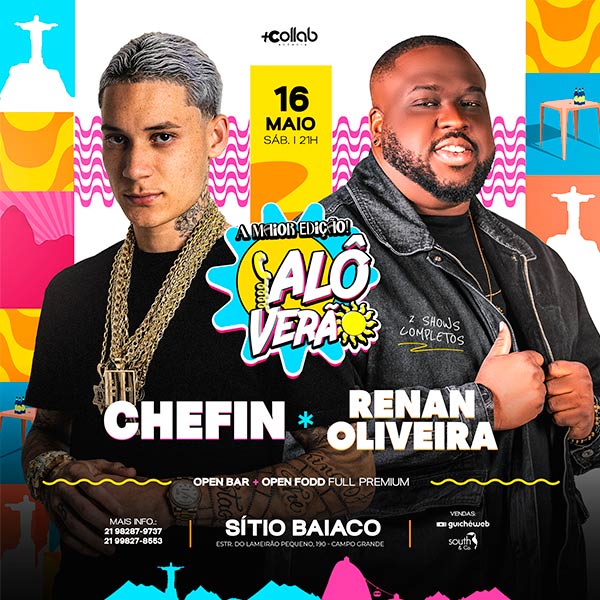 Alô Verão - Chefinho + Renan Oliveira em Rio de Janeiro
