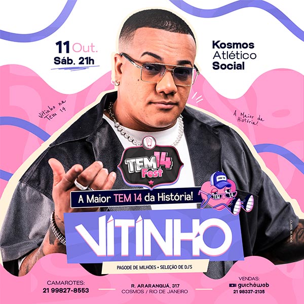 Tem 14 Fest - Vitinho em Rio De Janeiro