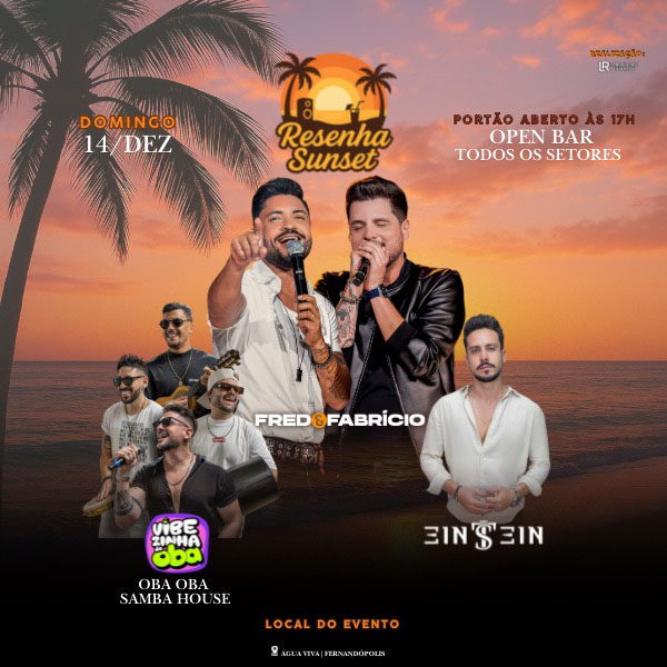 Resenha Sunset - Fred e Fabrício em Fernandopolis